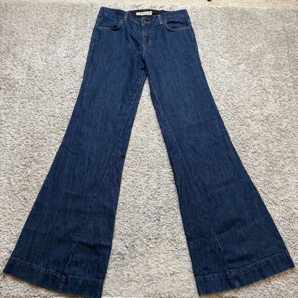 J Brand Lovestory Flare Jeans Trouser Super Flare Womens 28 Wide Leg - Picture 1 of 9